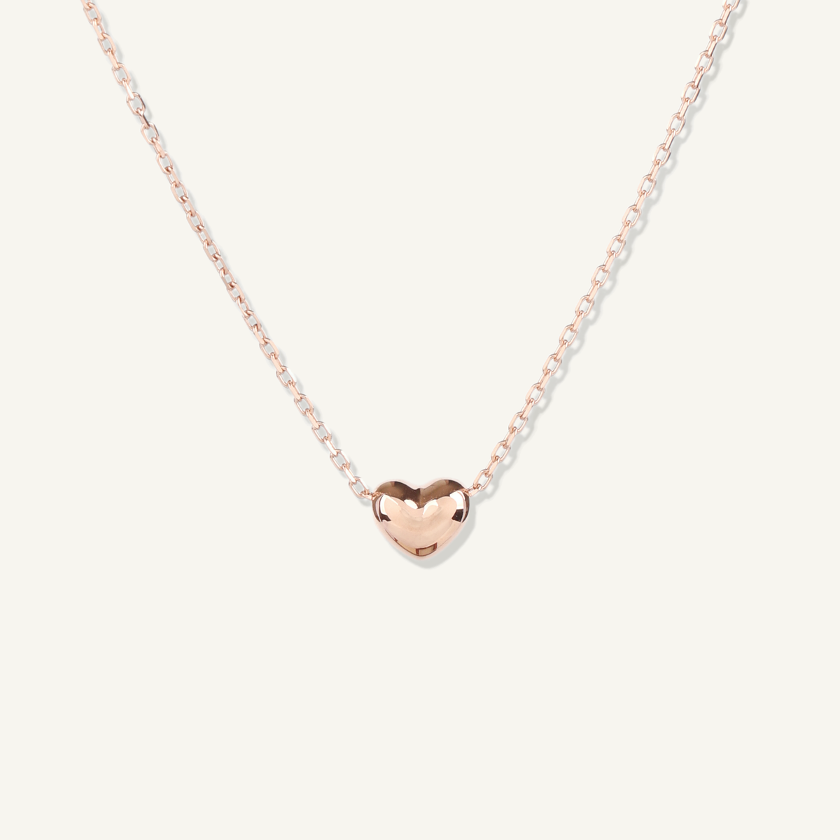 Puffed Heart Necklace