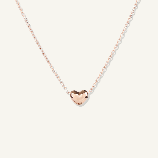 Puffed Heart Necklace