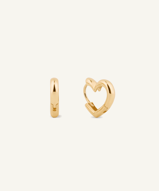 Heart Hoop Earrings