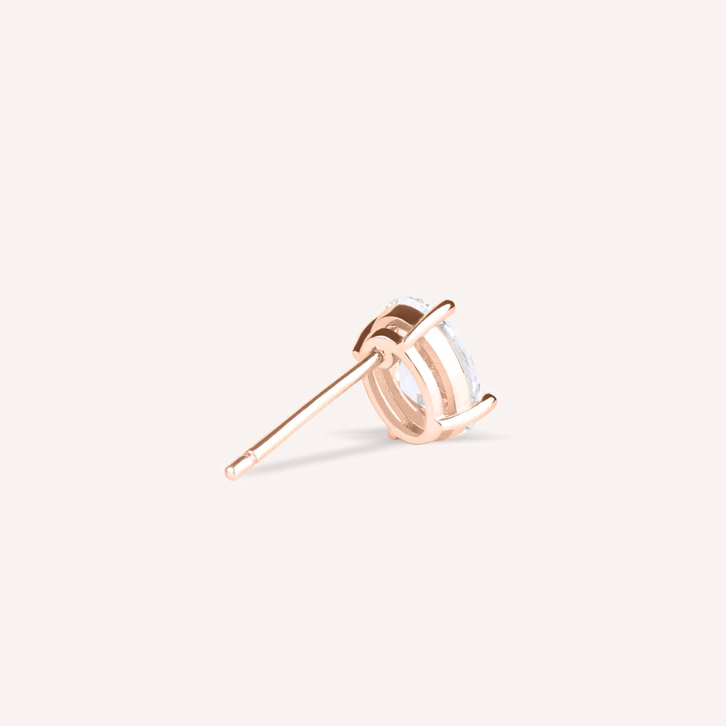 Oval Cut Lab Grown Diamond Stud Earrings