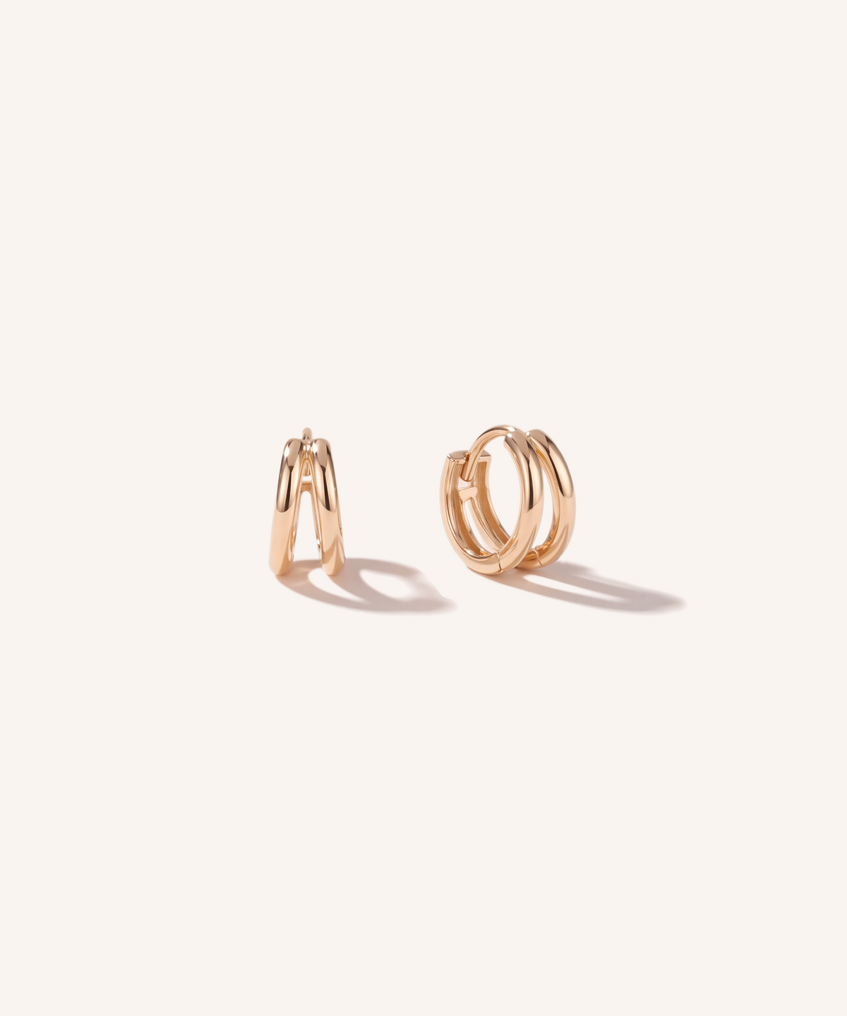 Double Loop Hoop Earrings