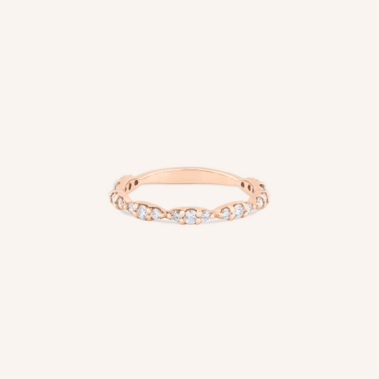 Lab Grown Diamond Marquise Half Eternity Band