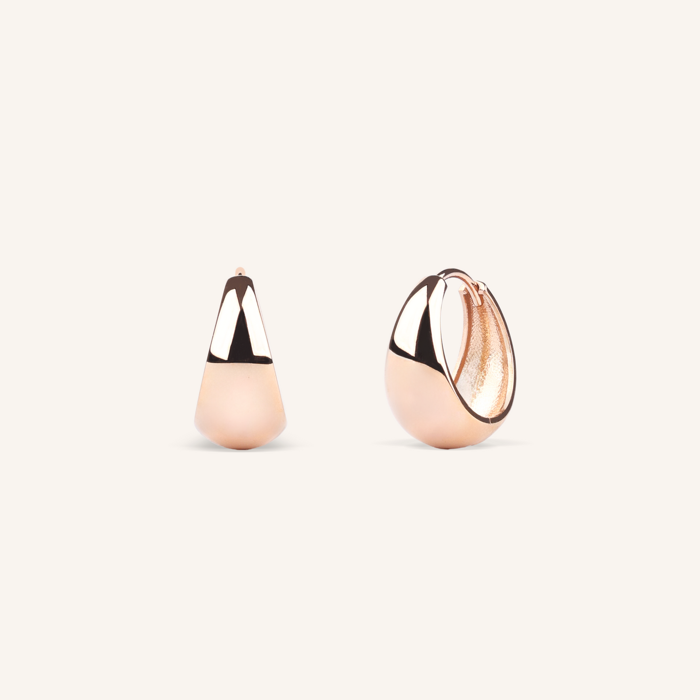 Tapered Hoop Earrings