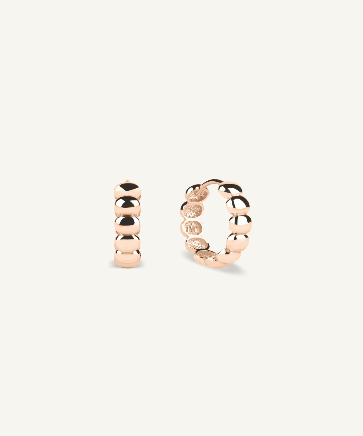 Pebble Hoop Earrings