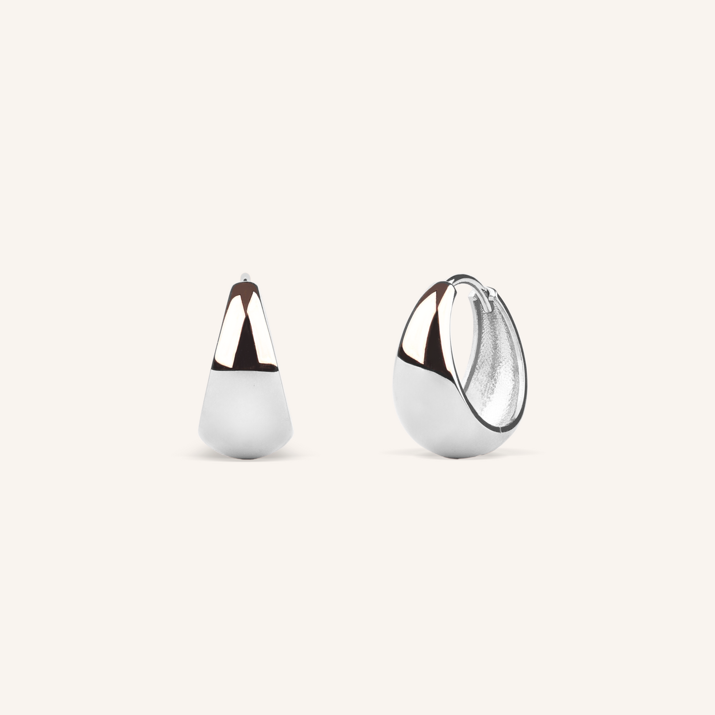 Tapered Hoop Earrings