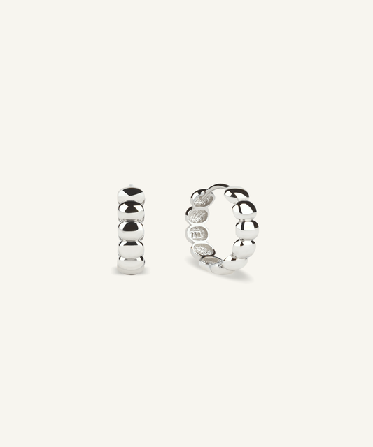 Pebble Hoop Earrings