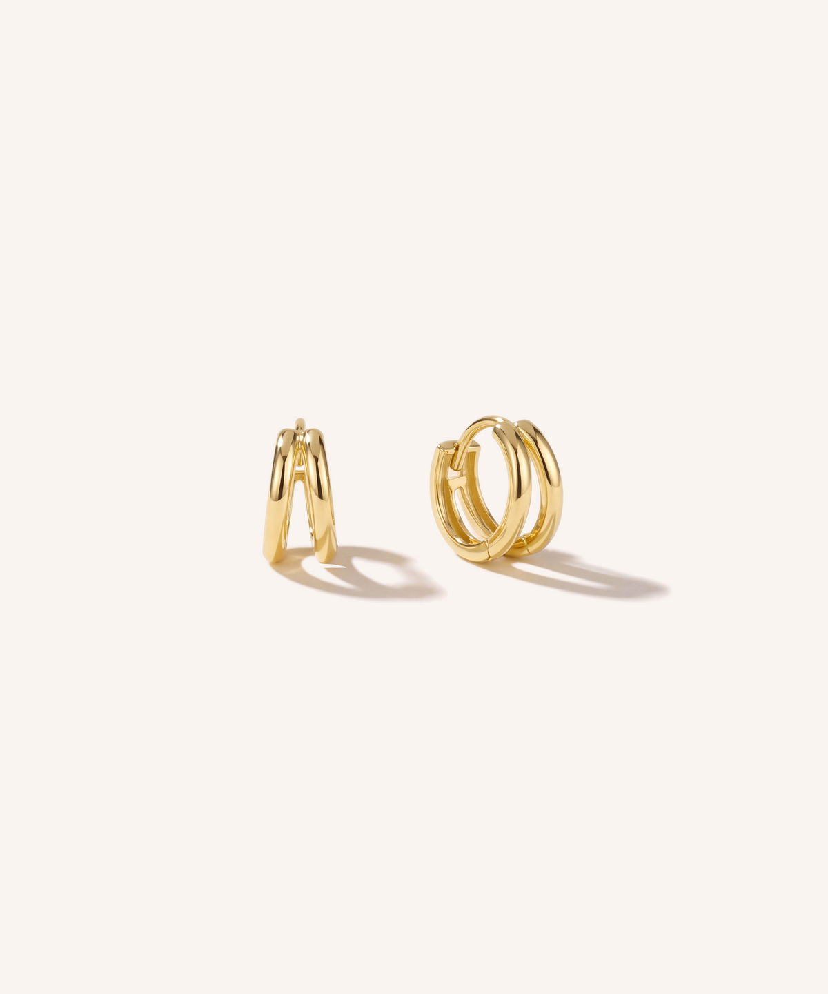 Double Loop Hoop Earrings