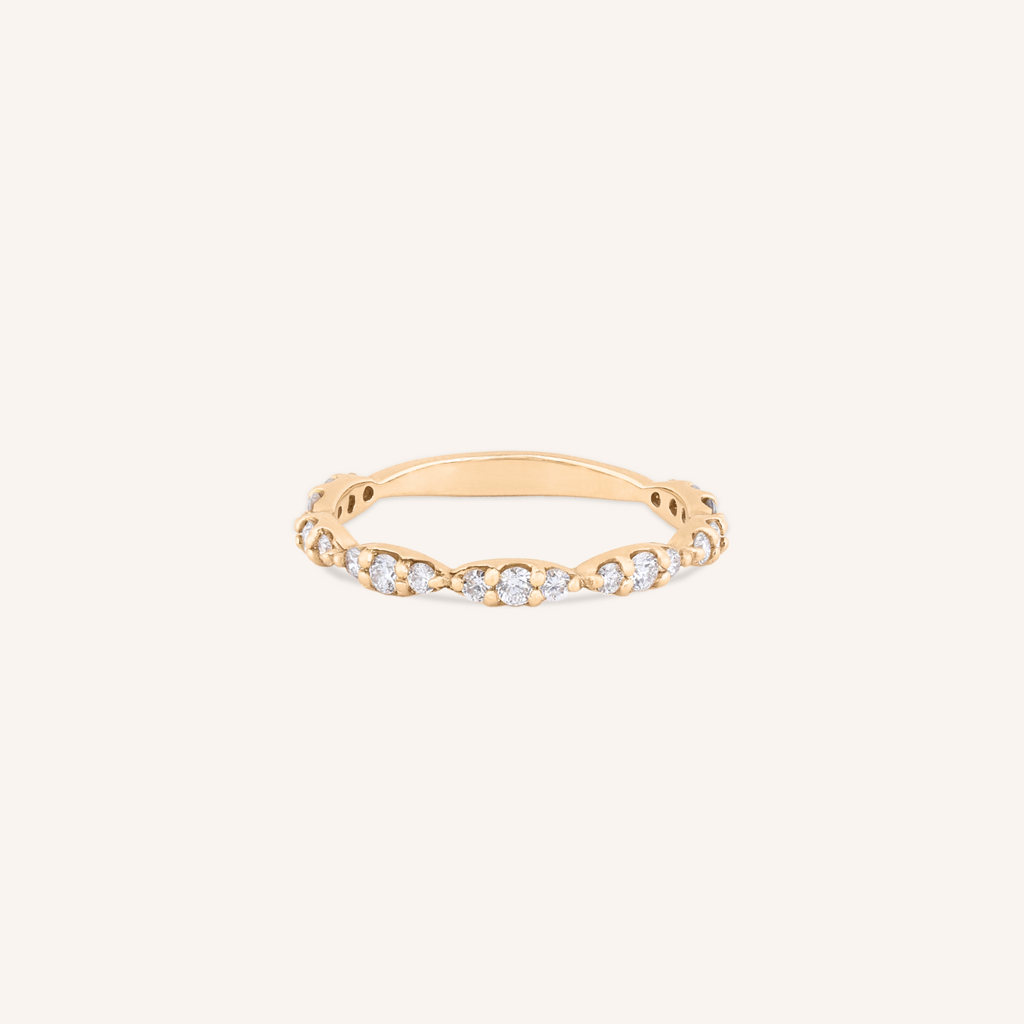 Lab Grown Diamond Marquise Half Eternity Band