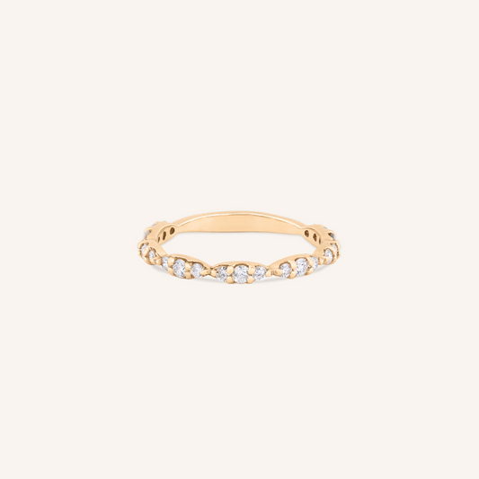 Lab Grown Diamond Marquise Half Eternity Band