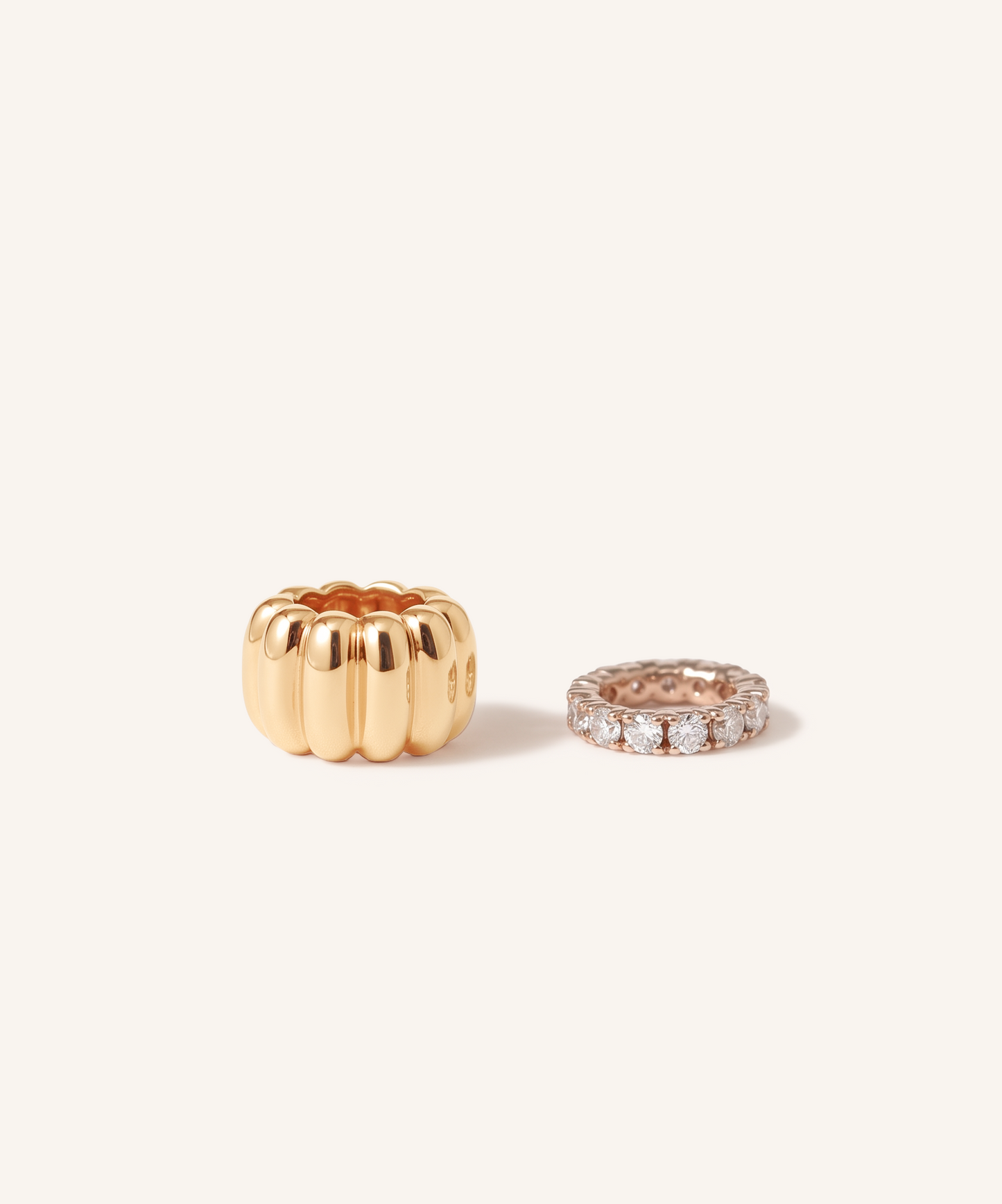 Canelé & Eternity Diamond Necklace