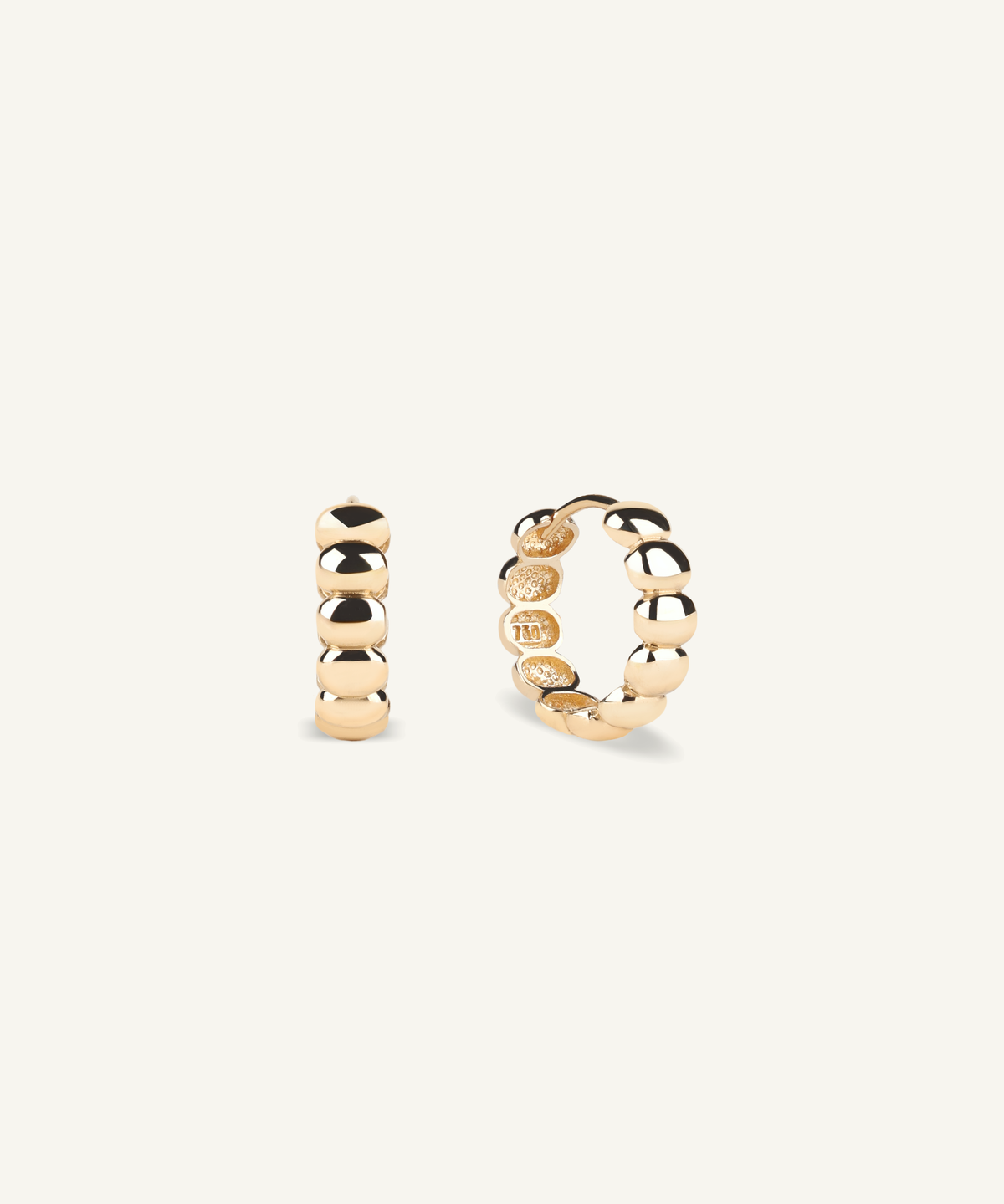 Pebble Hoop Earrings
