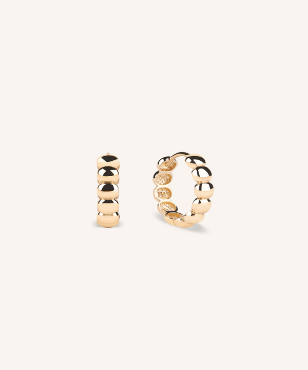 Pebble Hoop Earrings