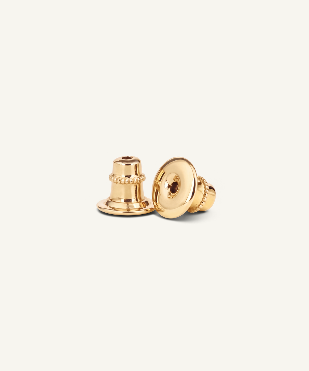Yellow Gold | 0.3ct Lab Grown Diamond Bezel Stud Earrings, view 5