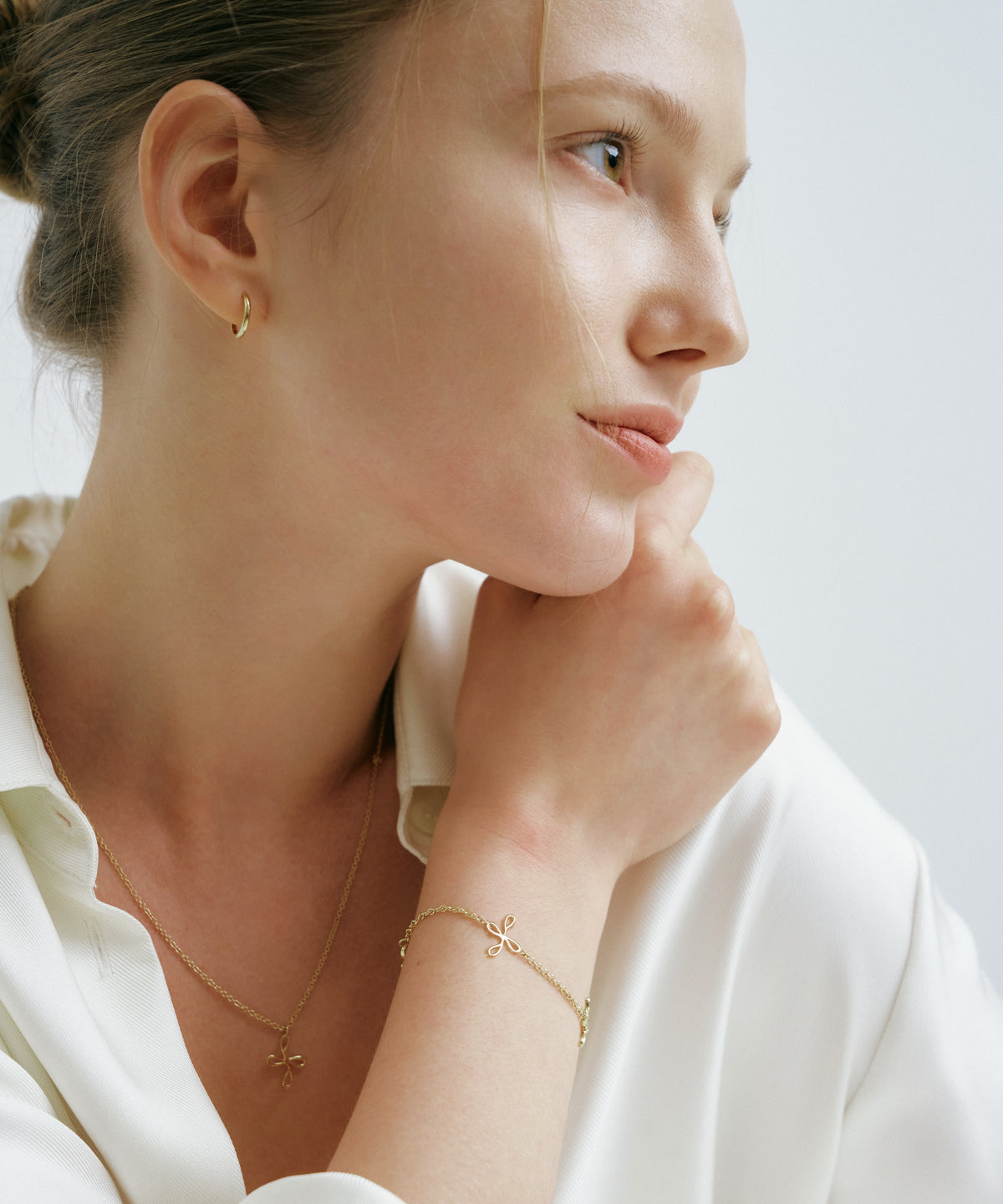 Yellow Gold | Bloom Bracelet, 3 Motifs, worn