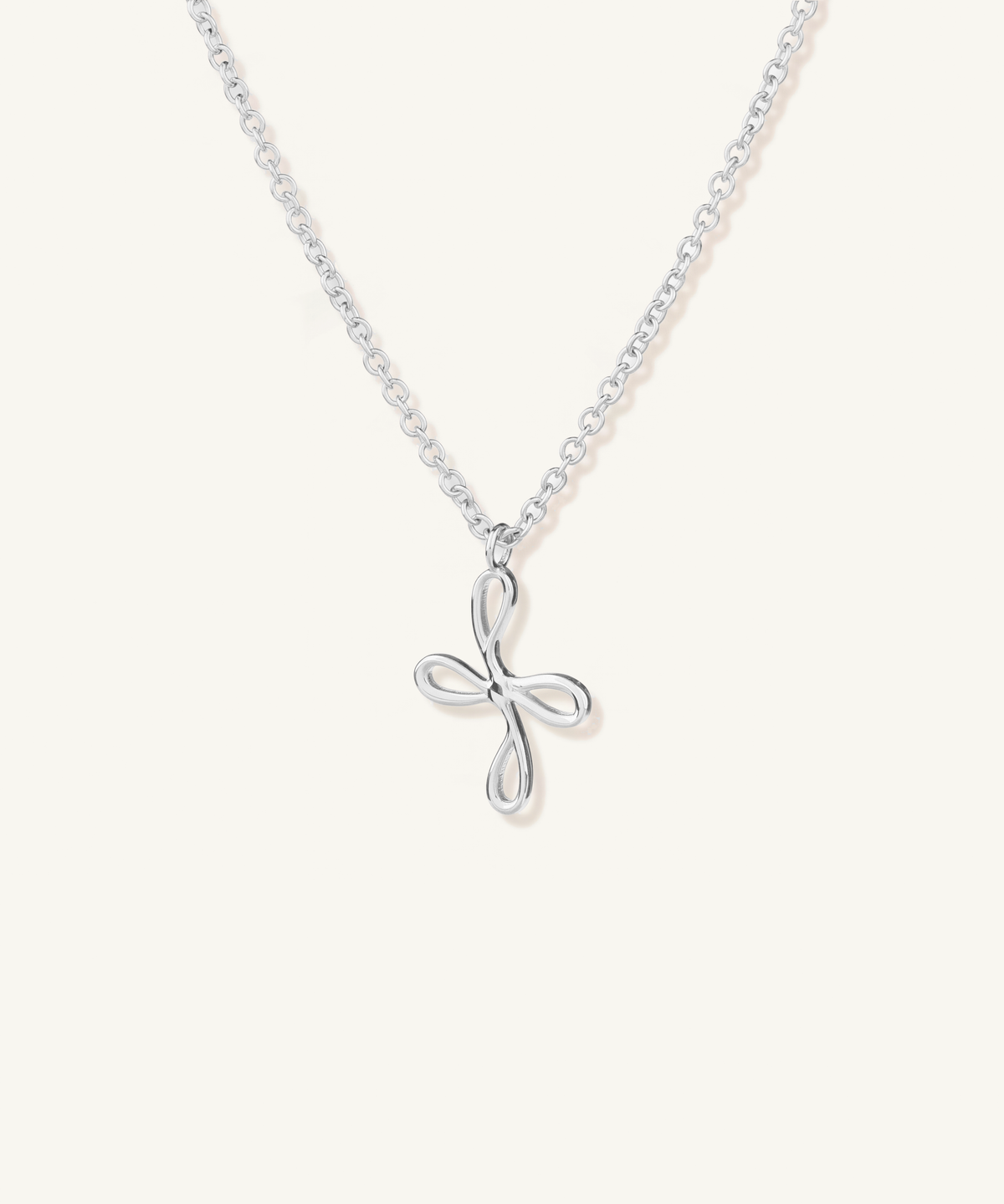 White Gold | Bloom Necklace, angled