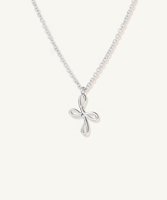 White Gold | Bloom Necklace, angled