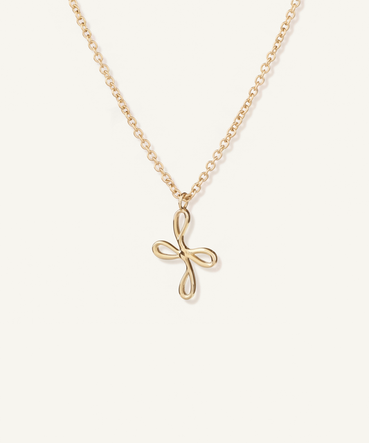 Yellow Gold | Bloom Necklace, angled