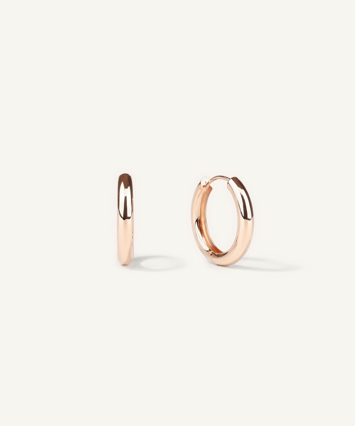 Rose Gold | Bold Classic Hoop Earrings