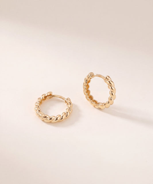 Brioche Hoop Earrings
