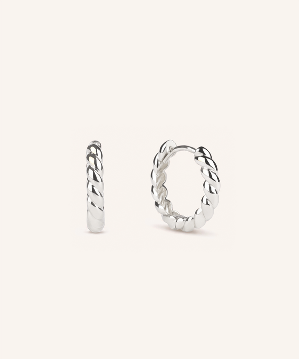 Brioche Hoop Earrings