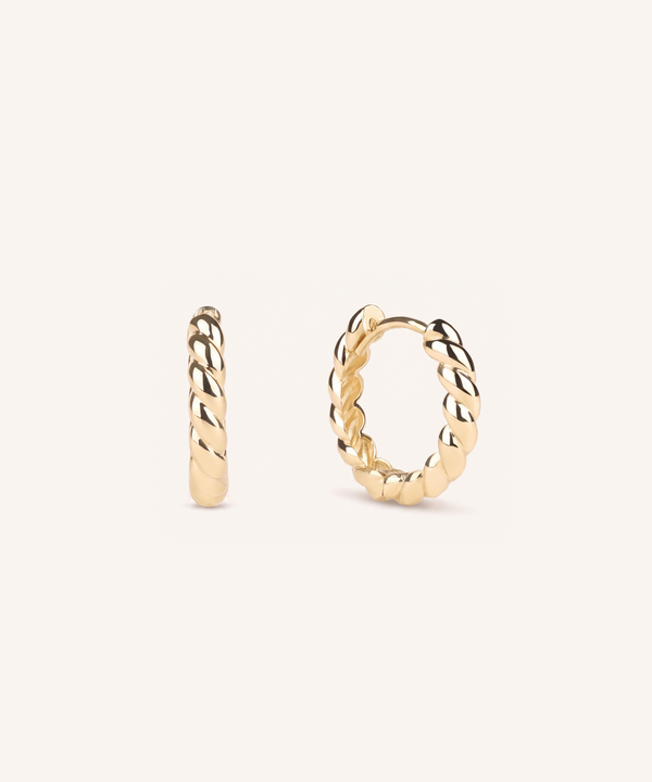 Brioche Hoop Earrings