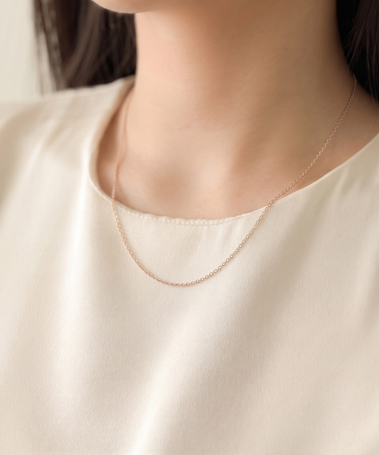 Cable Chain Necklace, 1.5mm