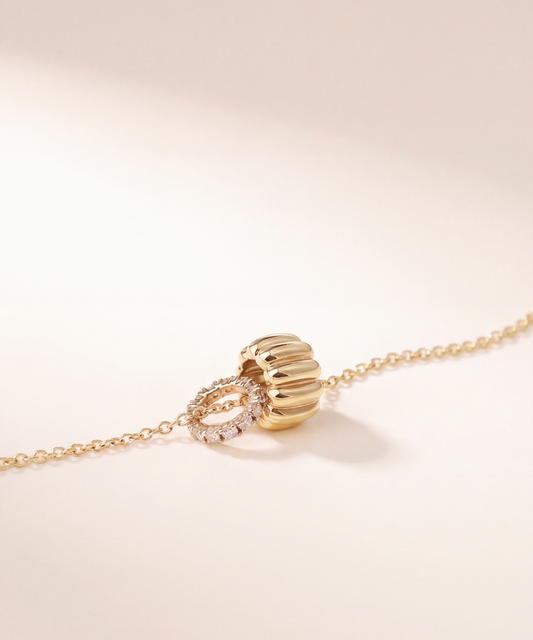 Canelé & Eternity Lab Grown Diamond Necklace