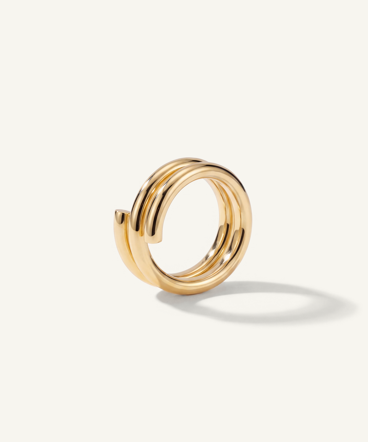 Yellow Gold | Coil Ring, detail