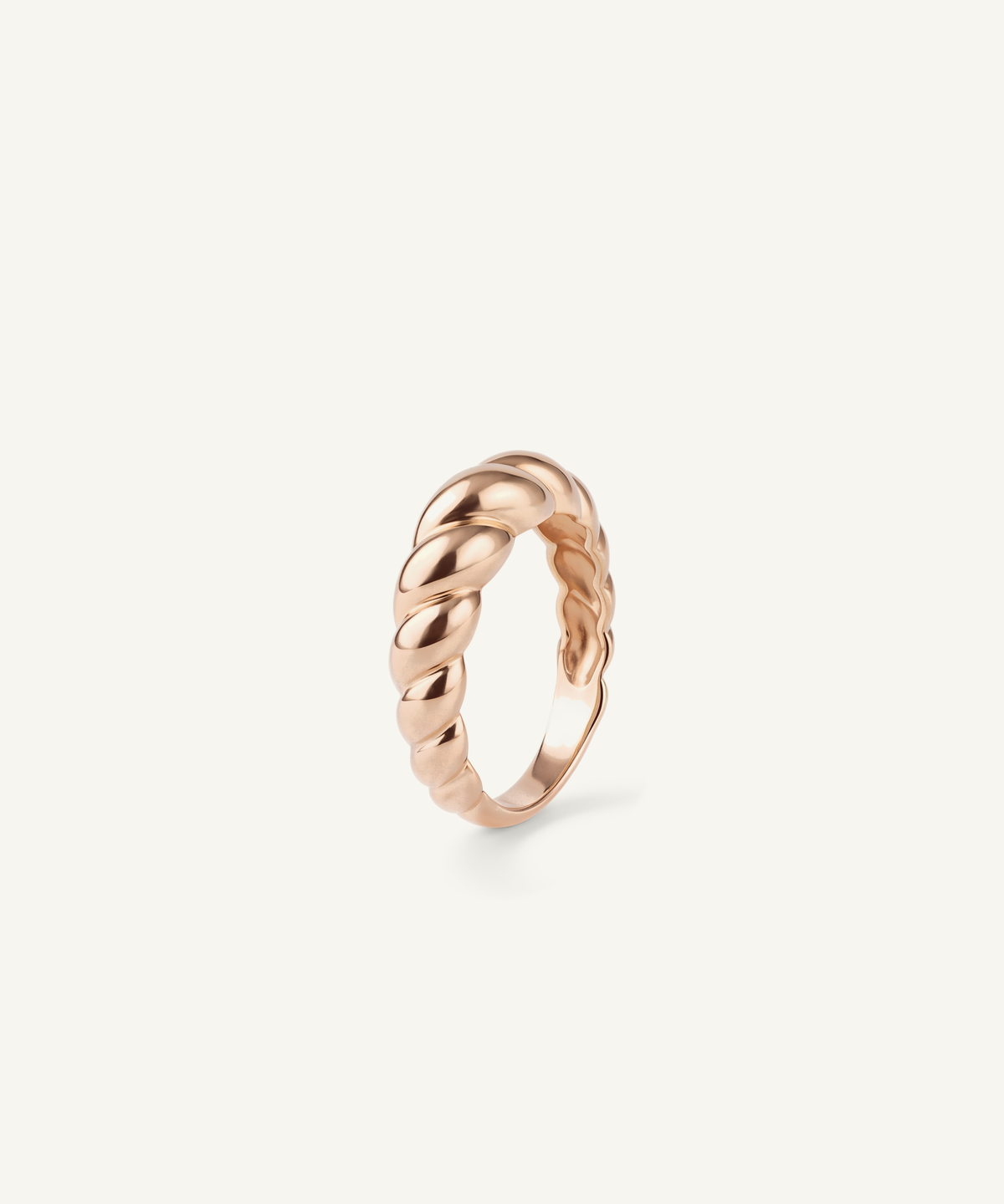 Rose Gold | Croissant Ring, detail