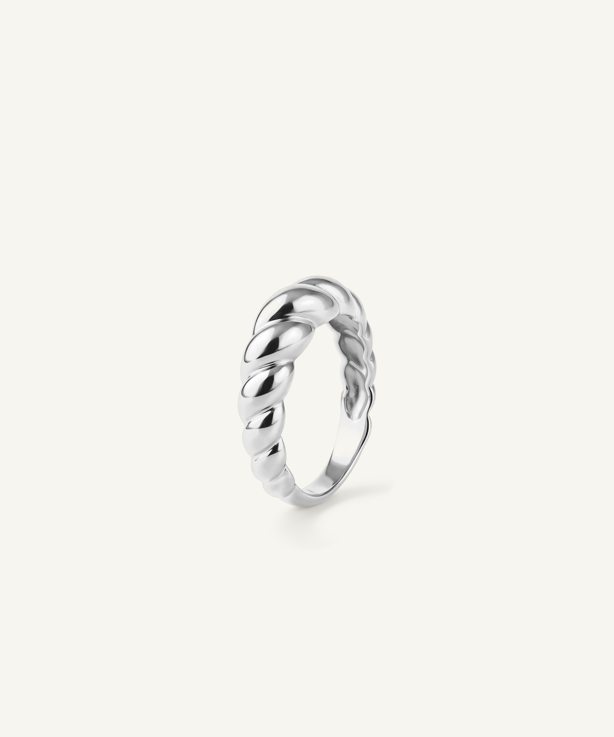 White Gold | Croissant Ring, detail