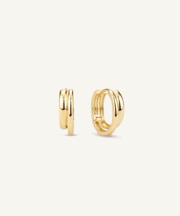 Double Band Hoop Earrings