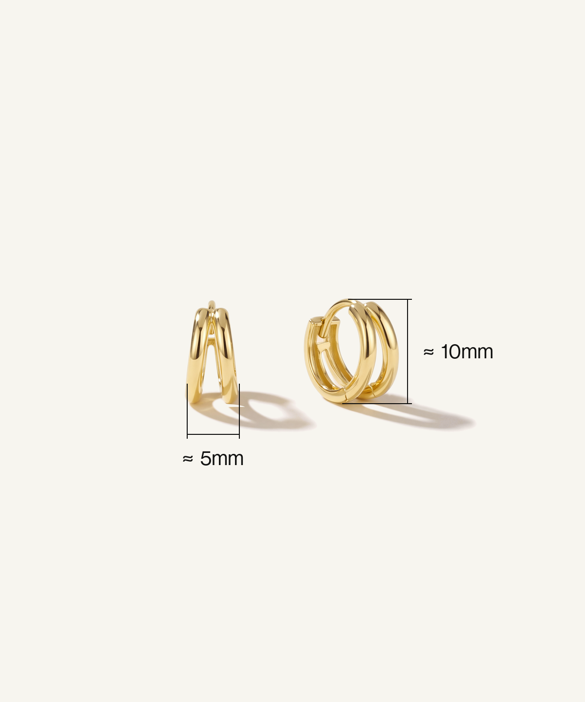 Double Loop Hoop Earrings
