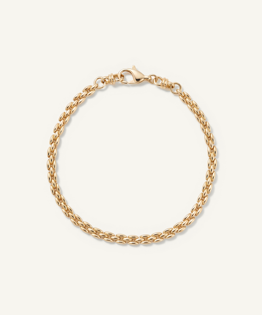 Yellow Gold | Grain Link Bracelet