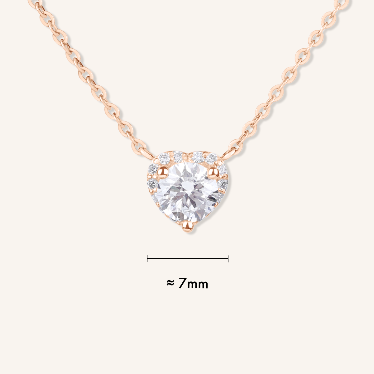 Heart Halo Necklace