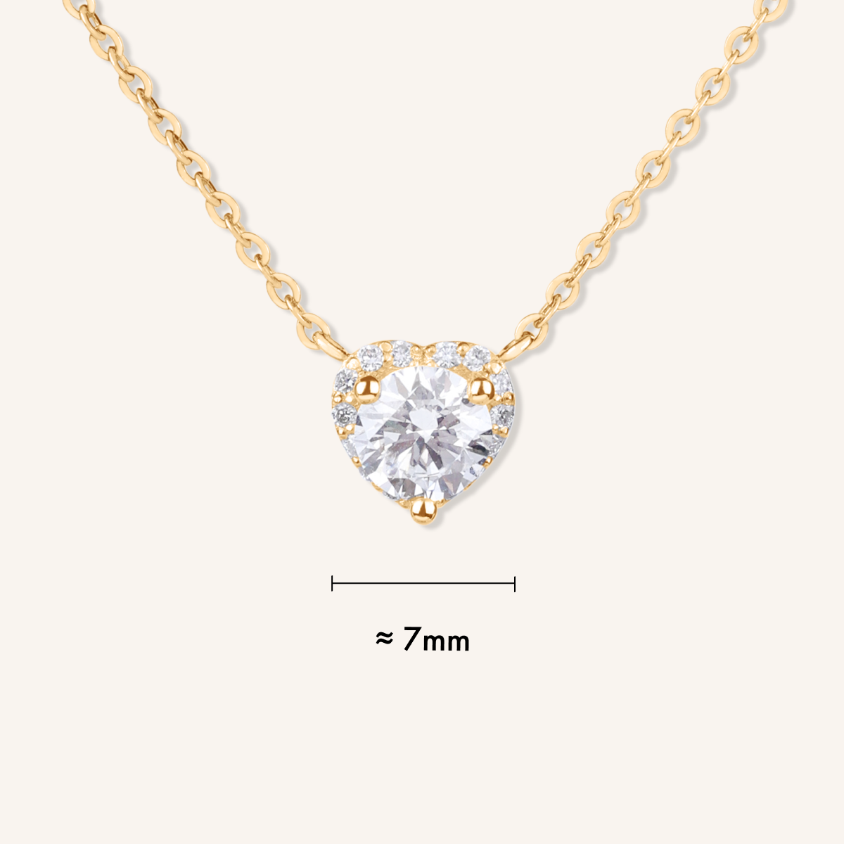 Heart Halo Necklace