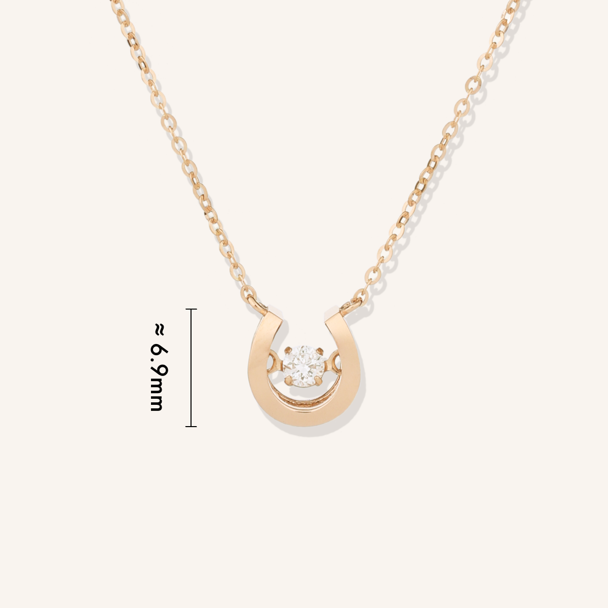 Dancing Stone Horseshoe Necklace