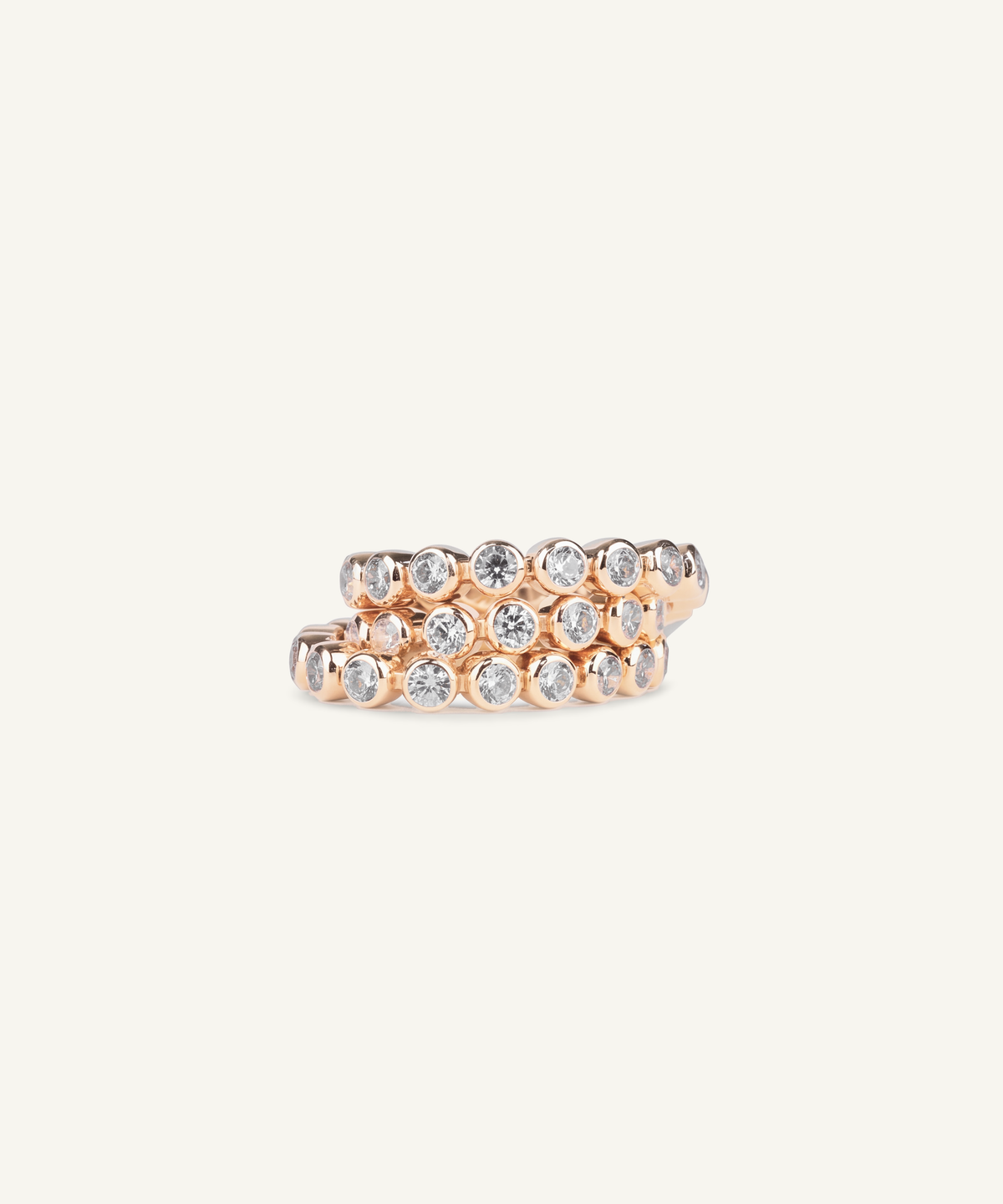 Rose Gold | Lab Grown Diamond Bezel Tennis Bracelet, detail 2
