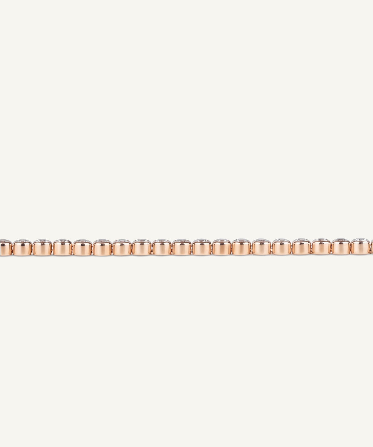 Rose Gold | Lab Grown Diamond Bezel Tennis Bracelet, detail 3