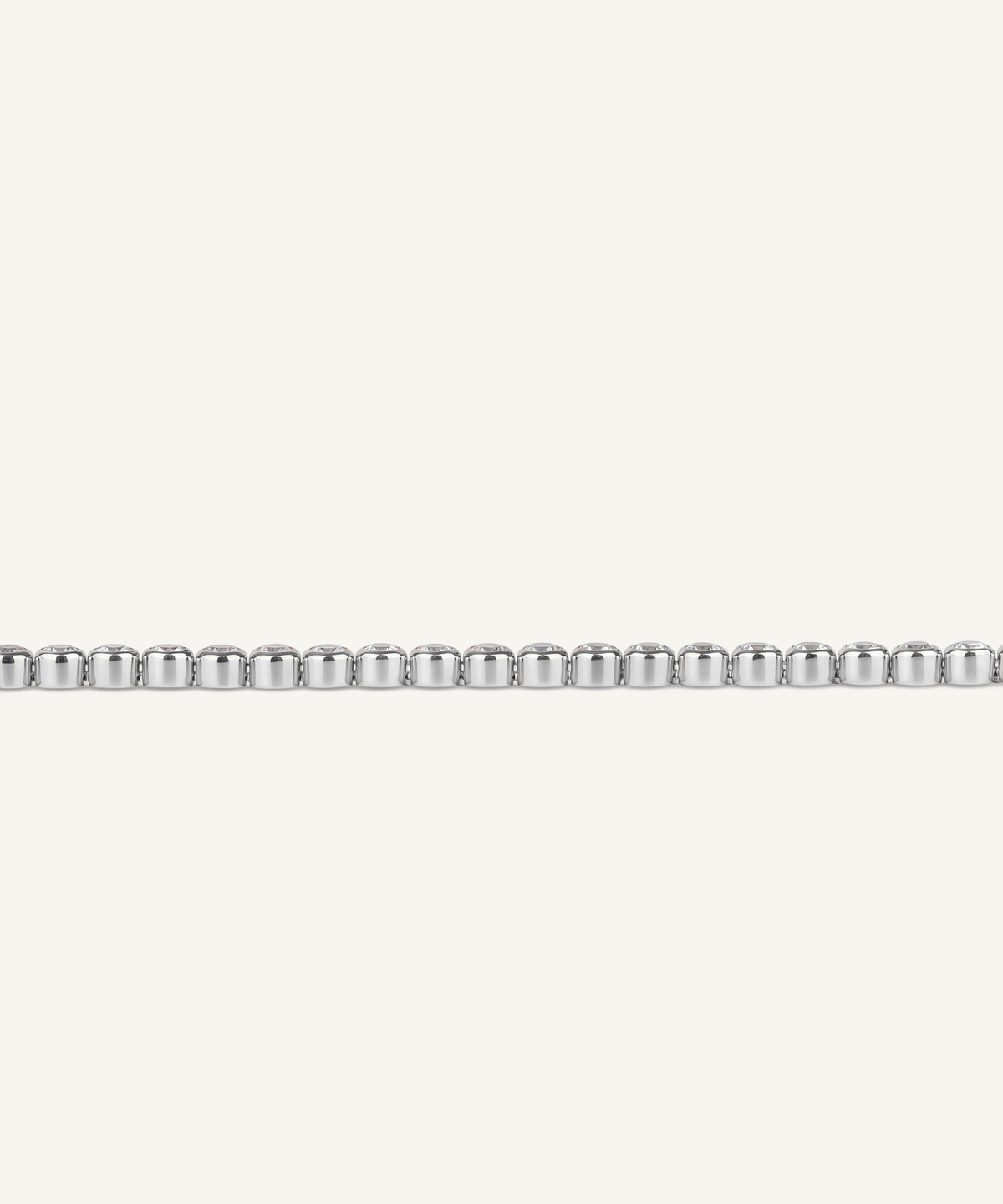 White Gold | Lab Grown Diamond Bezel Tennis Bracelet, detail 3
