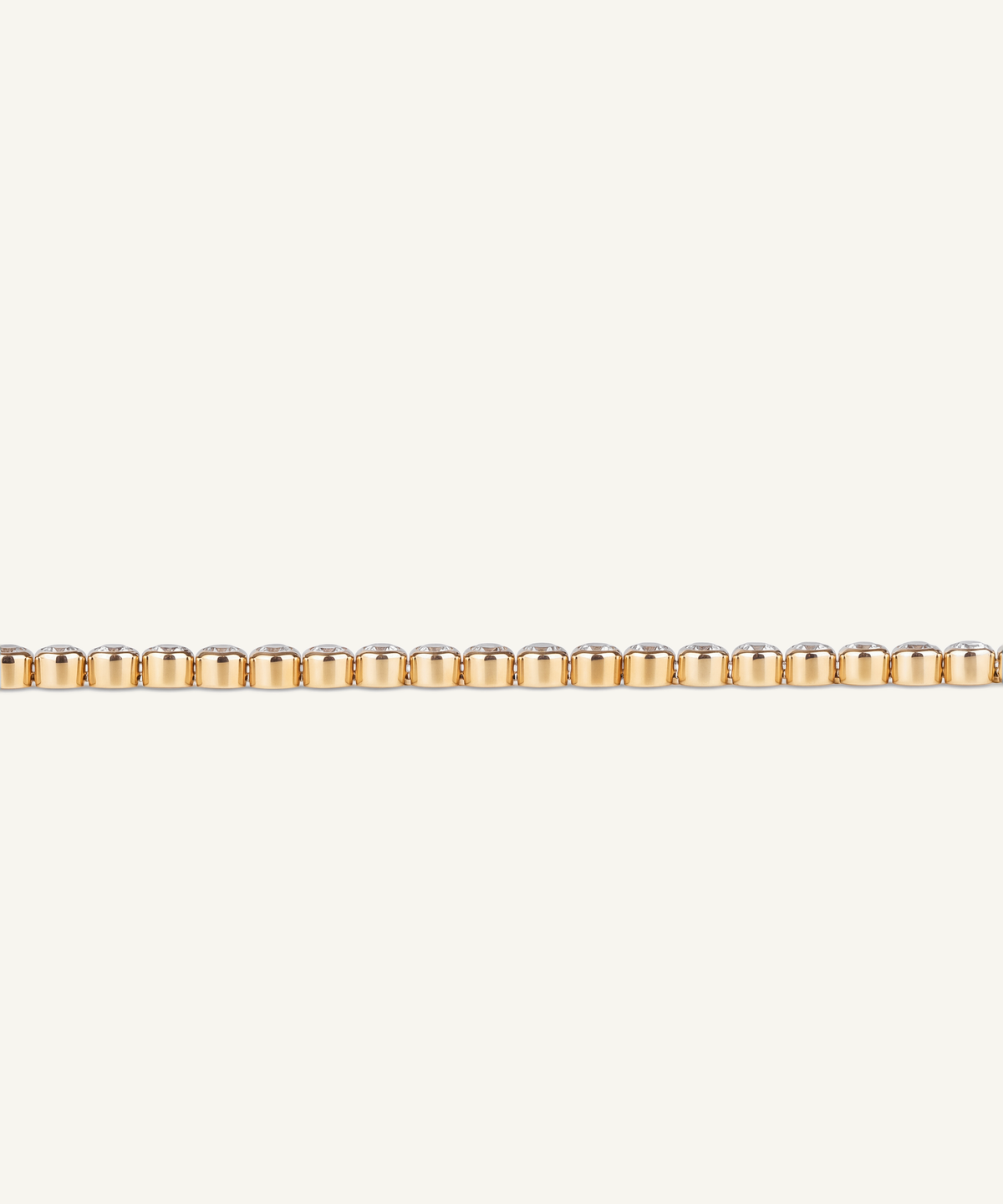 Yellow Gold | Lab Grown Diamond Bezel Tennis Bracelet, detail 3