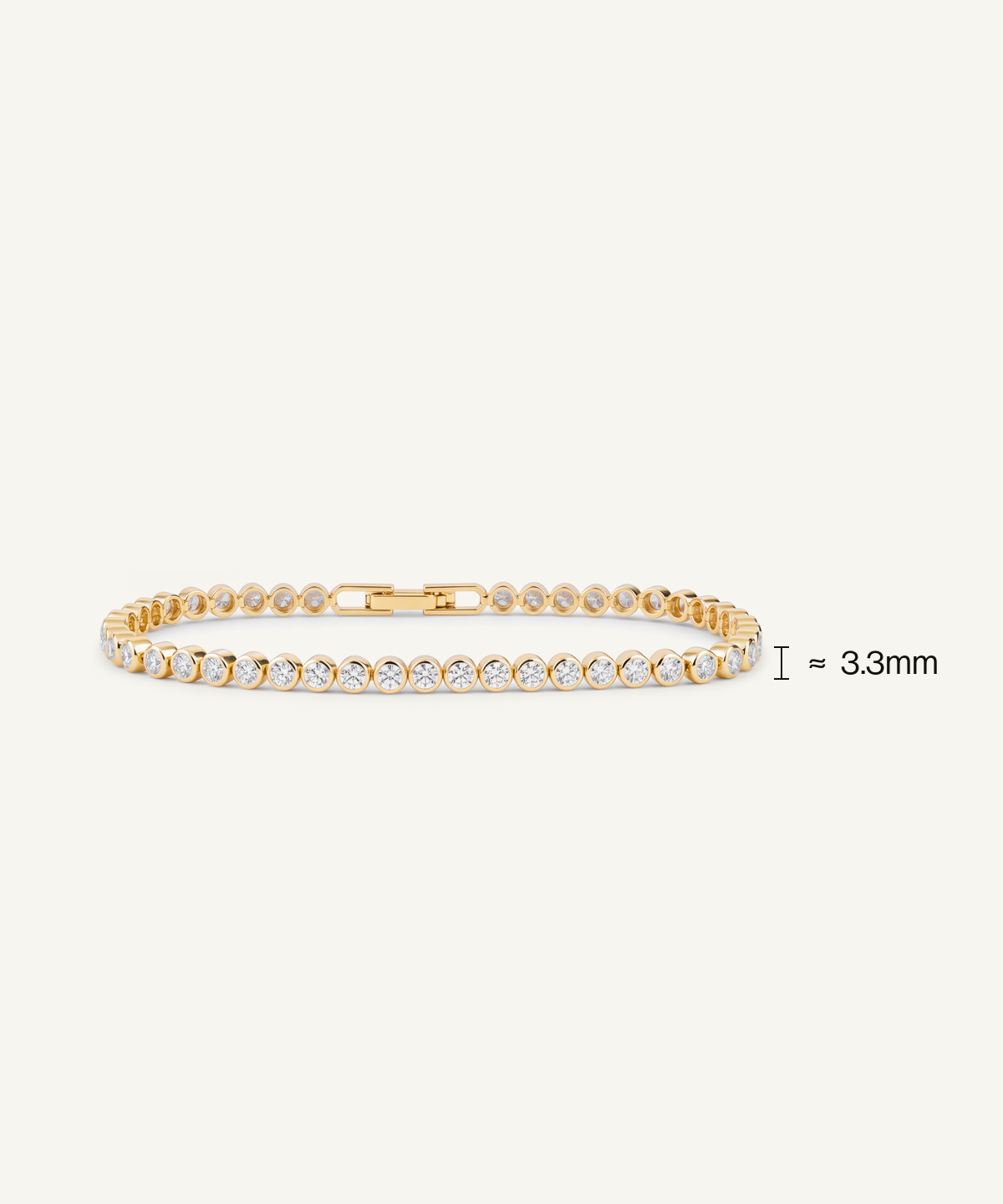 Lab Grown Diamond Bezel Tennis Bracelet