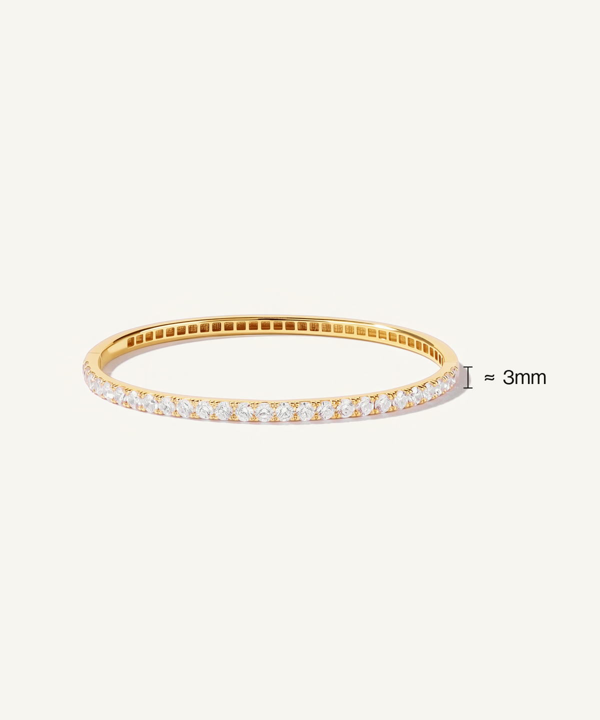 Lab Grown Diamond Half Tennis Bangle