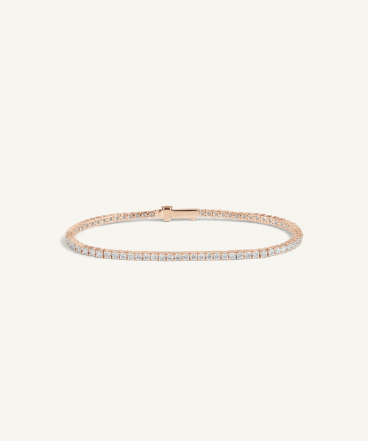 Rose Gold | Lab Grown Diamond Tennis Bracelet, 2mm