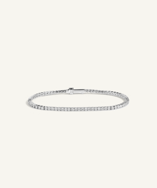 White Gold | Lab Grown Diamond Tennis Bracelet, 2mm