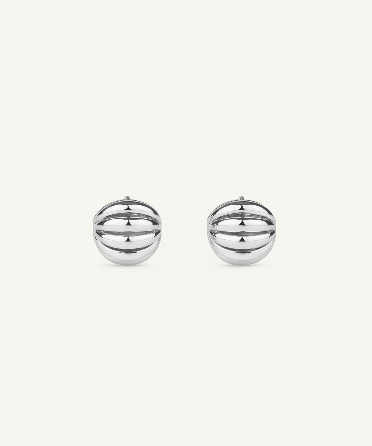 White Gold | Madeleine Hoop Earrings