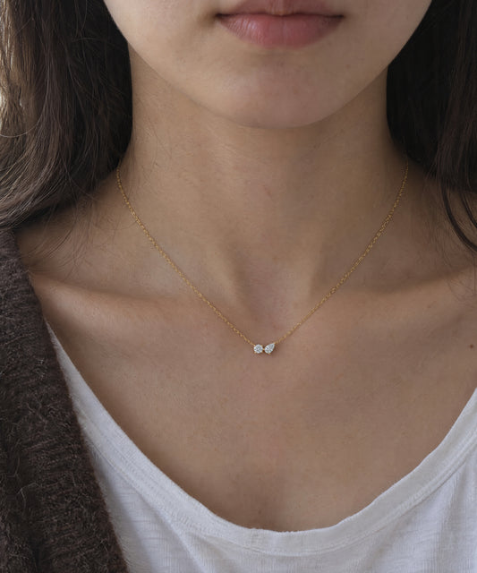 Yellow Gold | Tangent Necklace, worn
