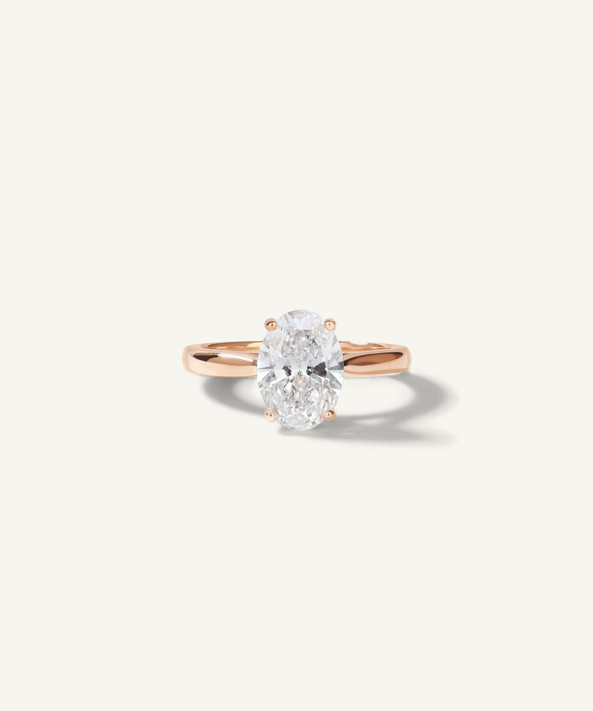 Rose Gold | Oval Cut Lab Grown Diamond Engagement Ring