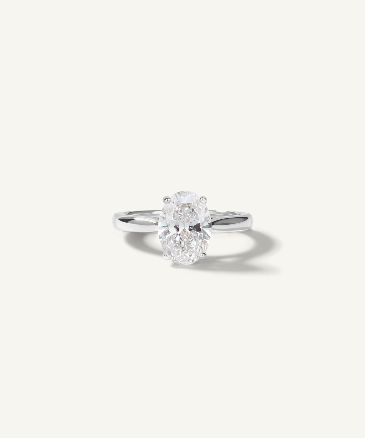 White Gold | Oval Cut Lab Grown Diamond Engagement Ring