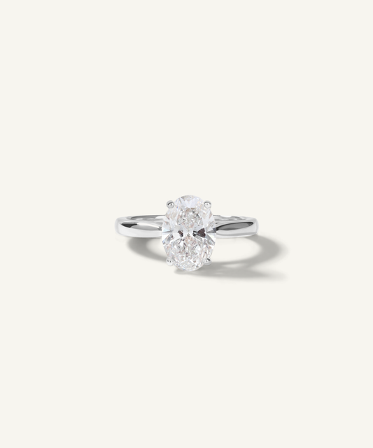 White Gold | Oval Cut Lab Grown Diamond Engagement Ring