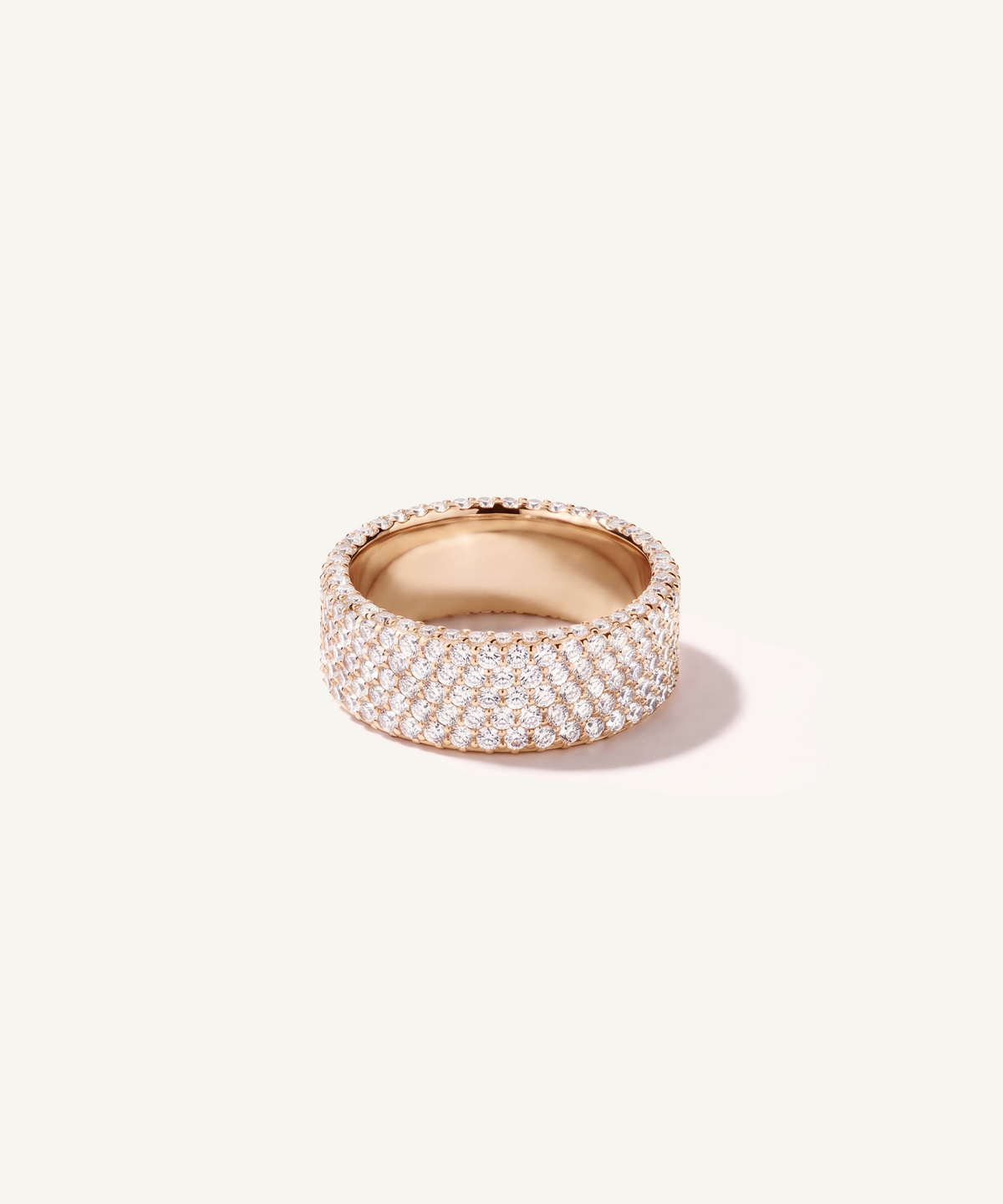 Pavé Lab Grown Diamond Ring, 5 Row